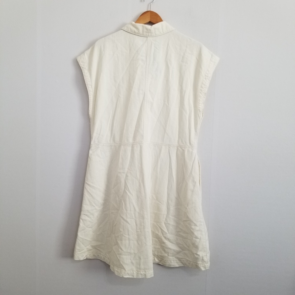 Universal Thread Cream Button-Front Mini Dress - Picture 4 of 8